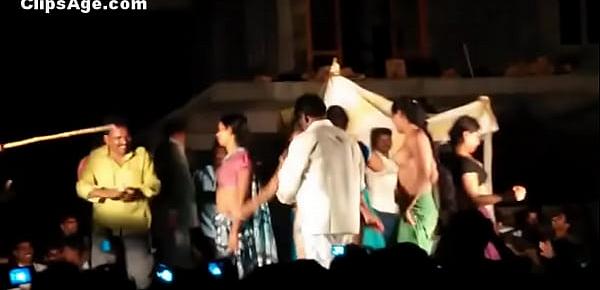  Public desi Telugu natukatti featuring local randis nude on stage